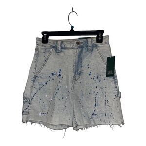 NWT splatter Wild Fable size 0 25”‎ waist Highest Rise Utility shorts
